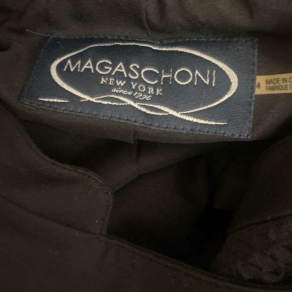 Magaschoni New York Black Streetwear Fall Cropped Womens Moto Jacket Size 4 NEW - Picture 7 of 7